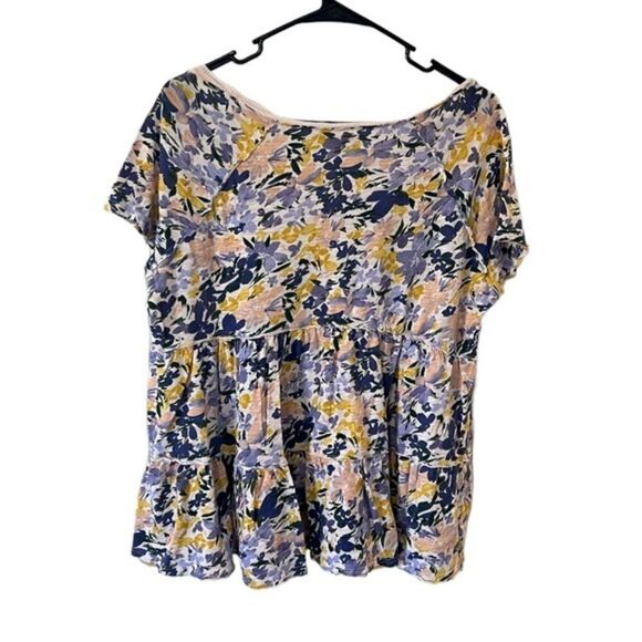 Torrid Floral Baby Doll Top - Picture 2 of 3